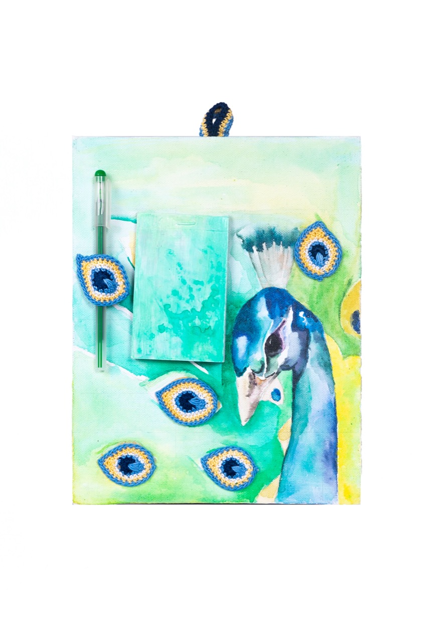 Happy Threads Notepad Frames With Artwork and Crochet Motifs